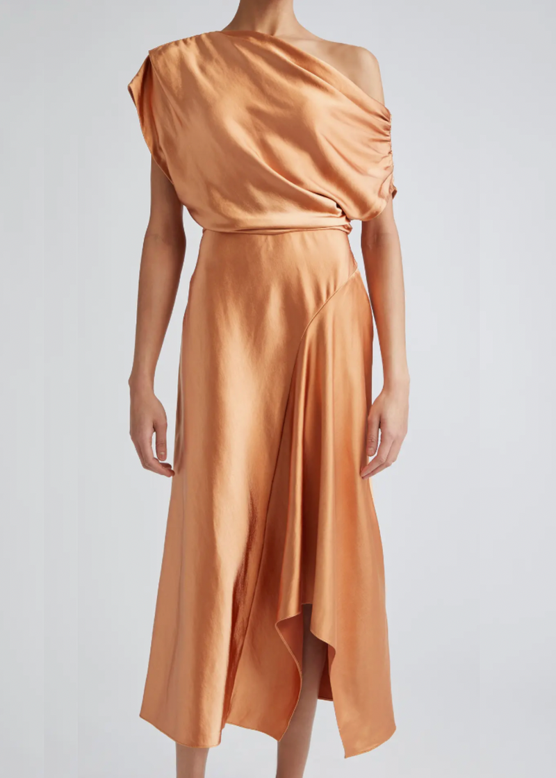 A.L.C. Jasmine Asymmetric Satin Dress