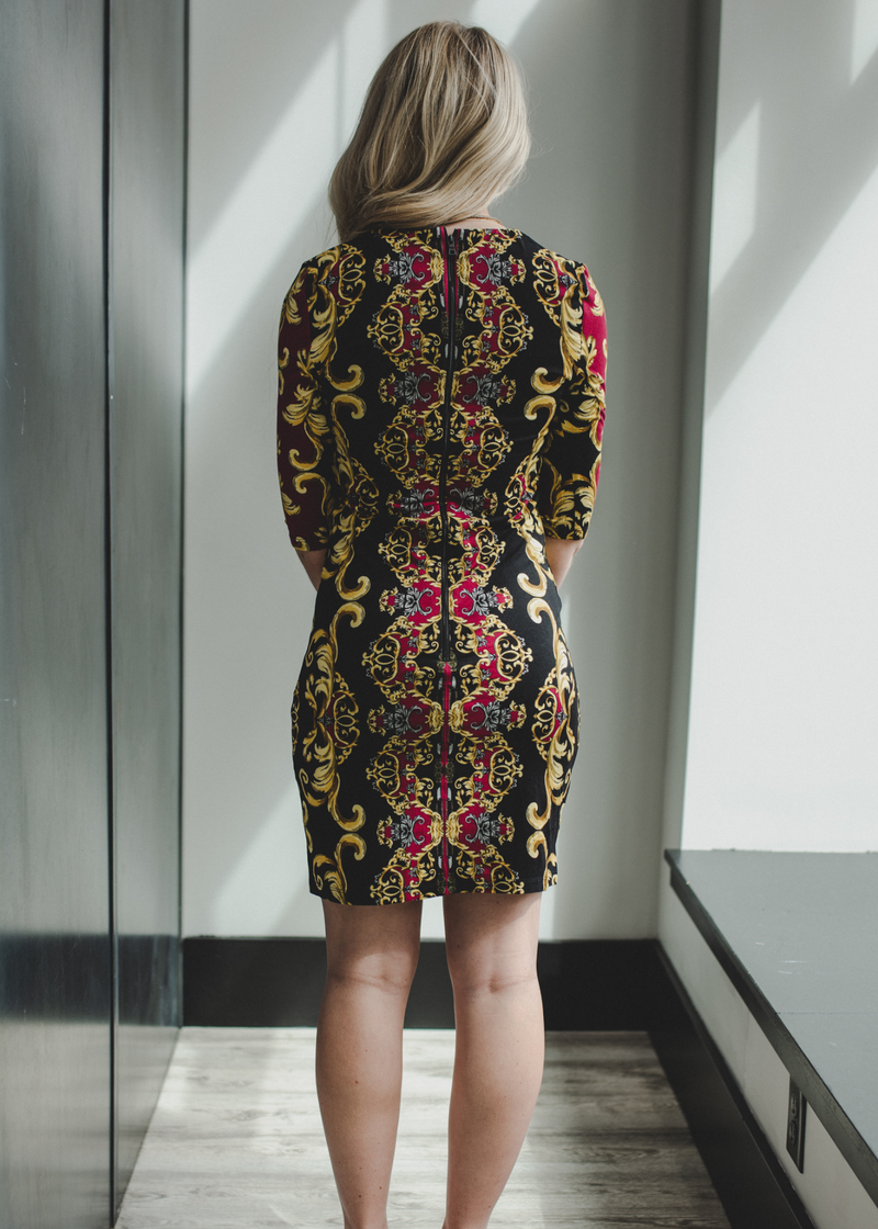 Alice + Olivia Delora Fitted Mini Dress