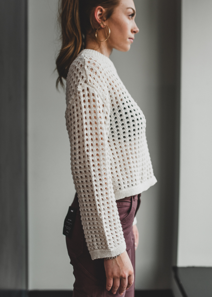Line & Dot Addy Crochet Sweater