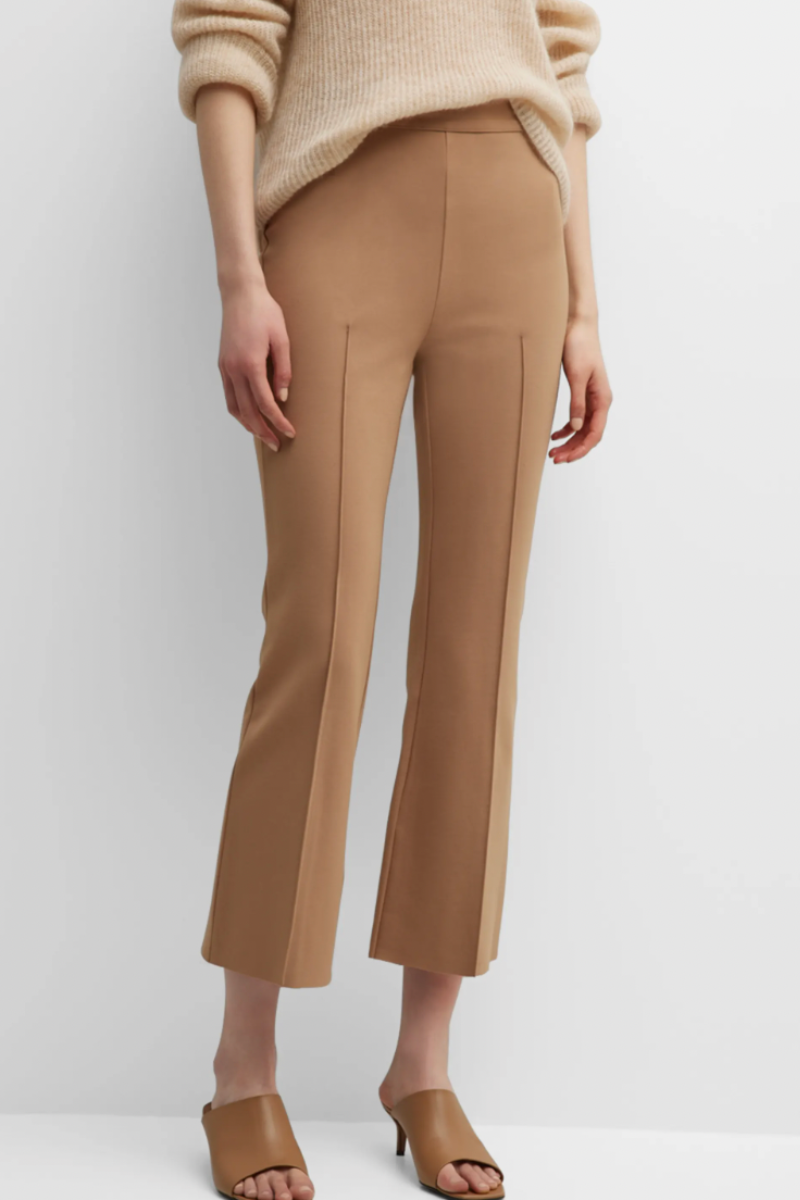 Grey/Ven Porterfield Cropped Pintuck Flare Pants