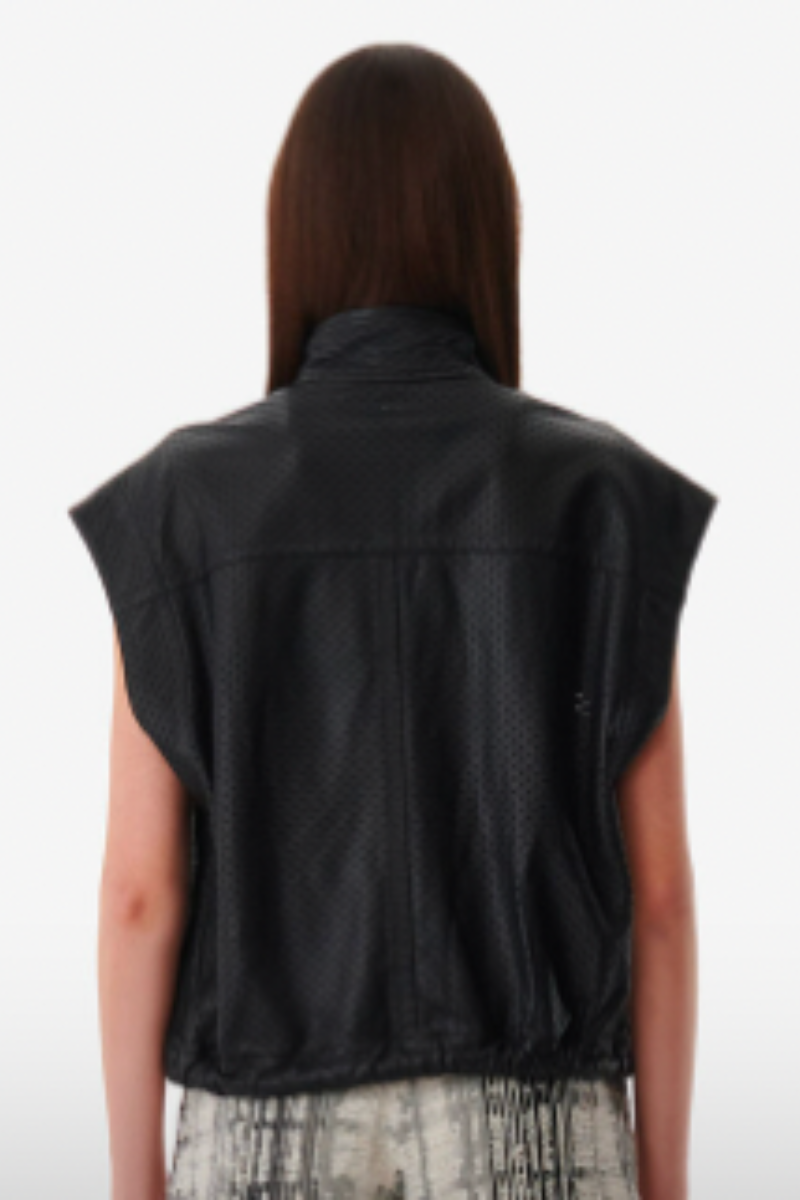 IRO Aeria Sleeveless Leather Jacket