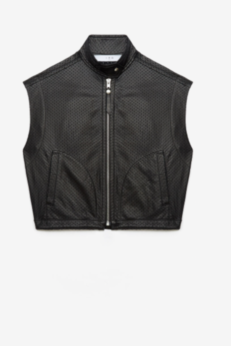 IRO Aeria Sleeveless Leather Jacket