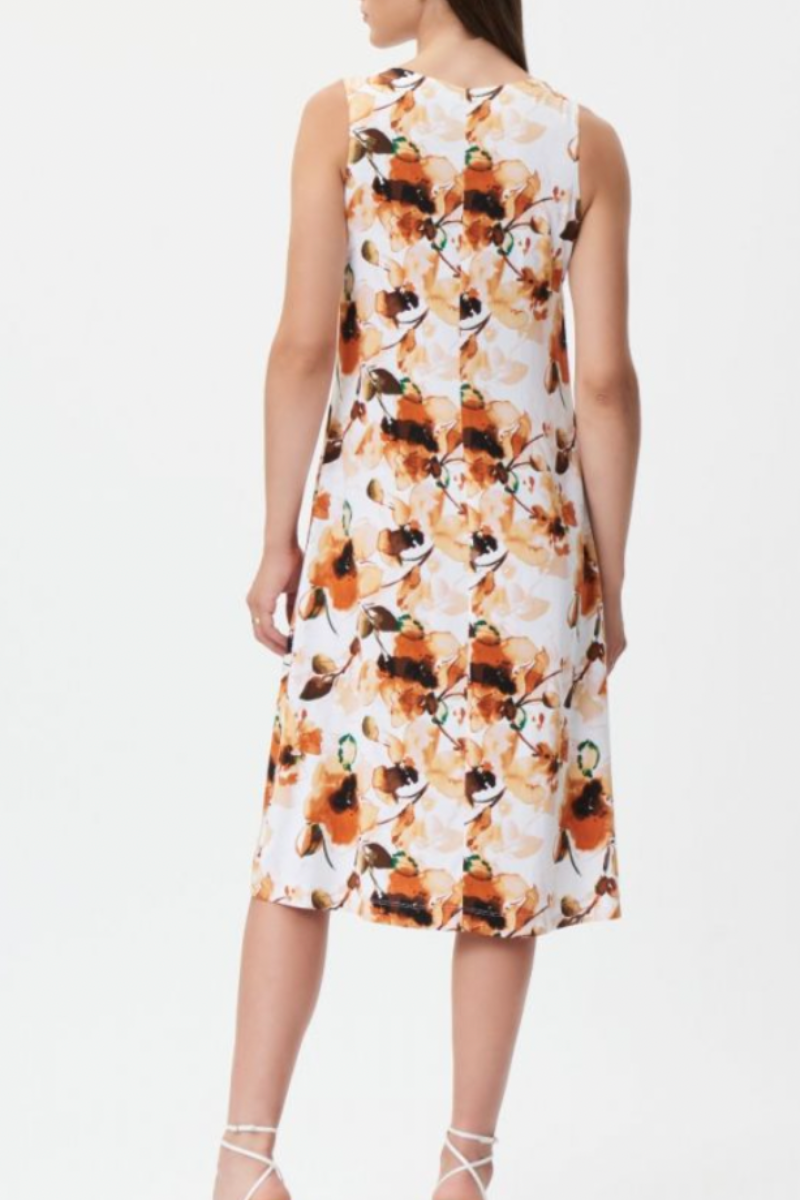 Joseph Ribkoff Vanilla/Multi Floral print Dress Style 232064