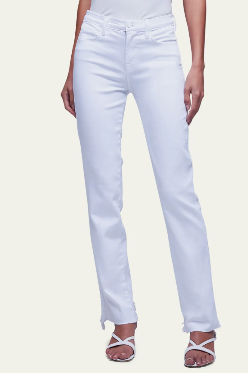 L'AGENCE Draya High Rise Slim Straight Jeans