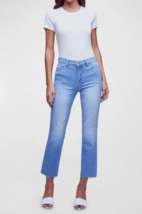 L'Agence Sada High Rise Slim Crop Jeans