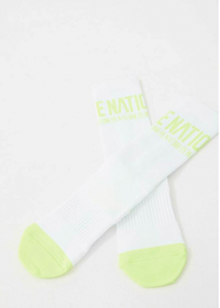 P.E. Nation Backline Sock in Optic White - AshleyCole Boutique