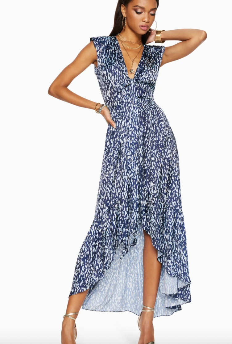 PRINTED BERLIN HIGH LOW MAXI DRESS - AshleyCole Boutique