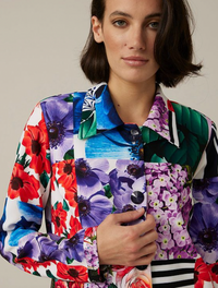 Mixed Print Jacket Style 221329 - AshleyCole Boutique