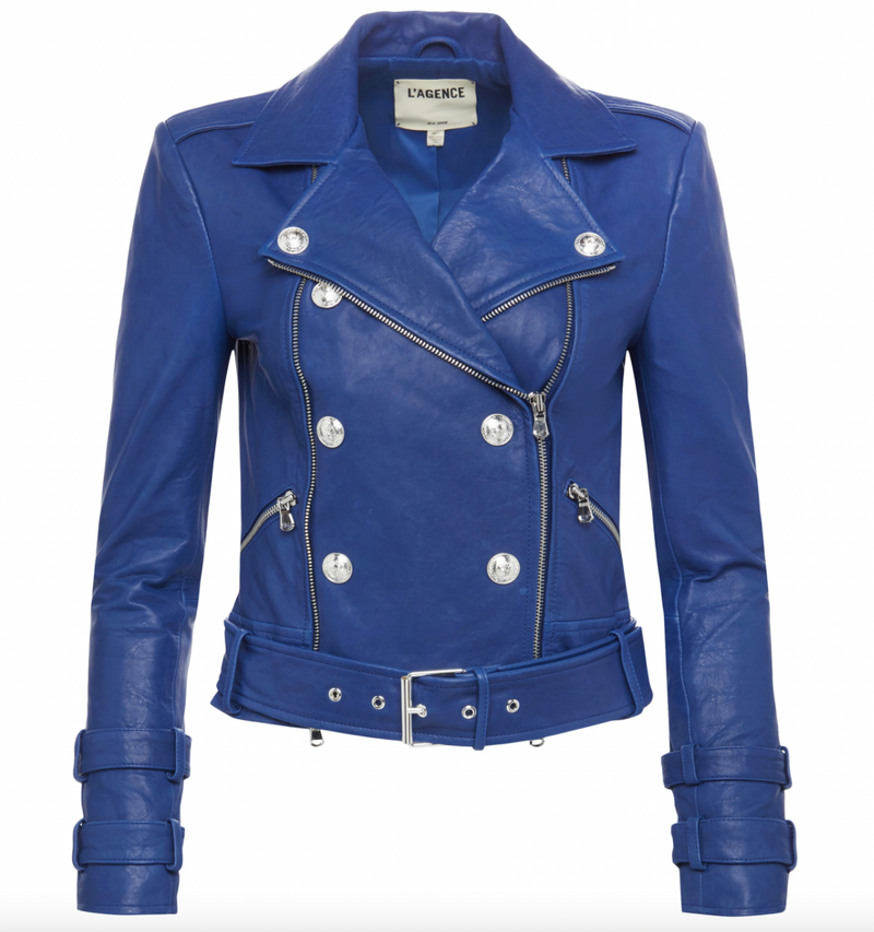 Billie Belted Leather Jacket - AshleyCole Boutique