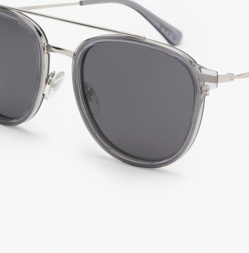 Camden Smoke Crystal Grey Polarized Sunglasses - AshleyCole Boutique