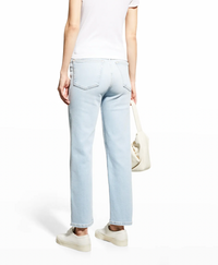 70s Stove Pipe Straight-Leg Cropped Jeans