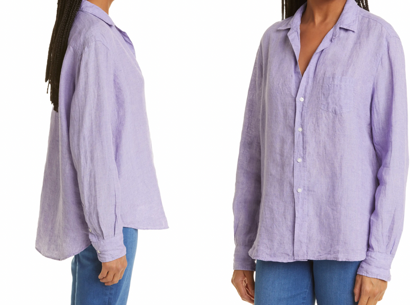 Purple Button Up Shirts For Women