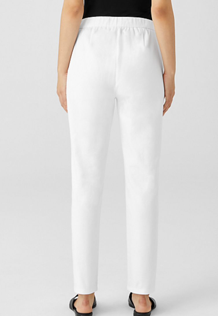 Eileen Fisher Organic Cotton Ponte Slim Pant