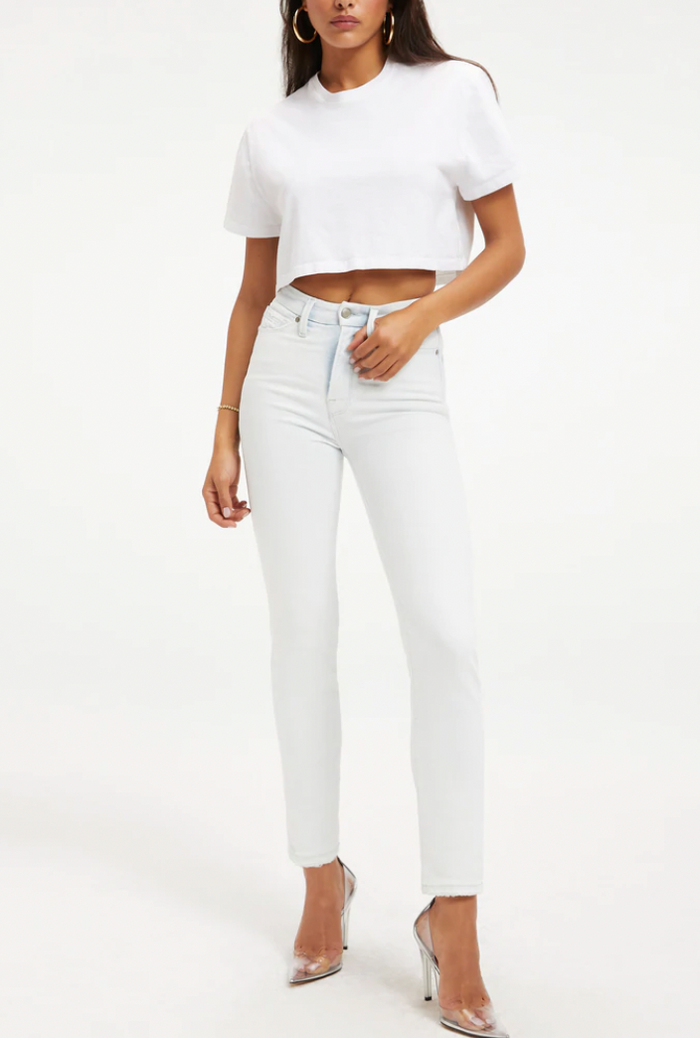 Good American Cropped Tee