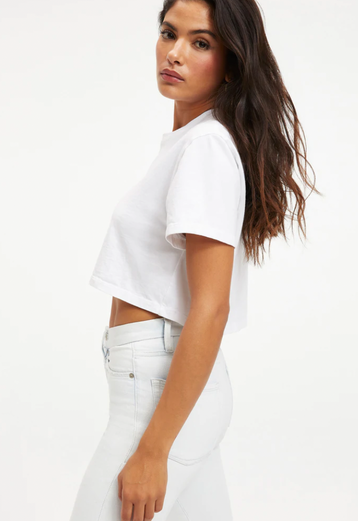 Good American Cropped Tee