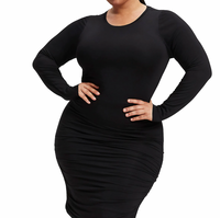 Good American Ruched Bodycon Dress