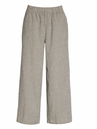Eileen Fisher Wide Leg Organic Cotton & Linen Pants