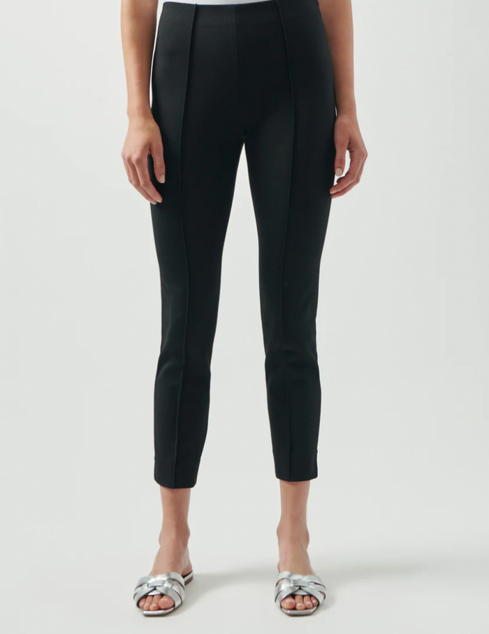 ATM Ponte High Waisted Cropped Pants - Black