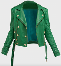 L'AGENCE Billie Belted Leather Jacket