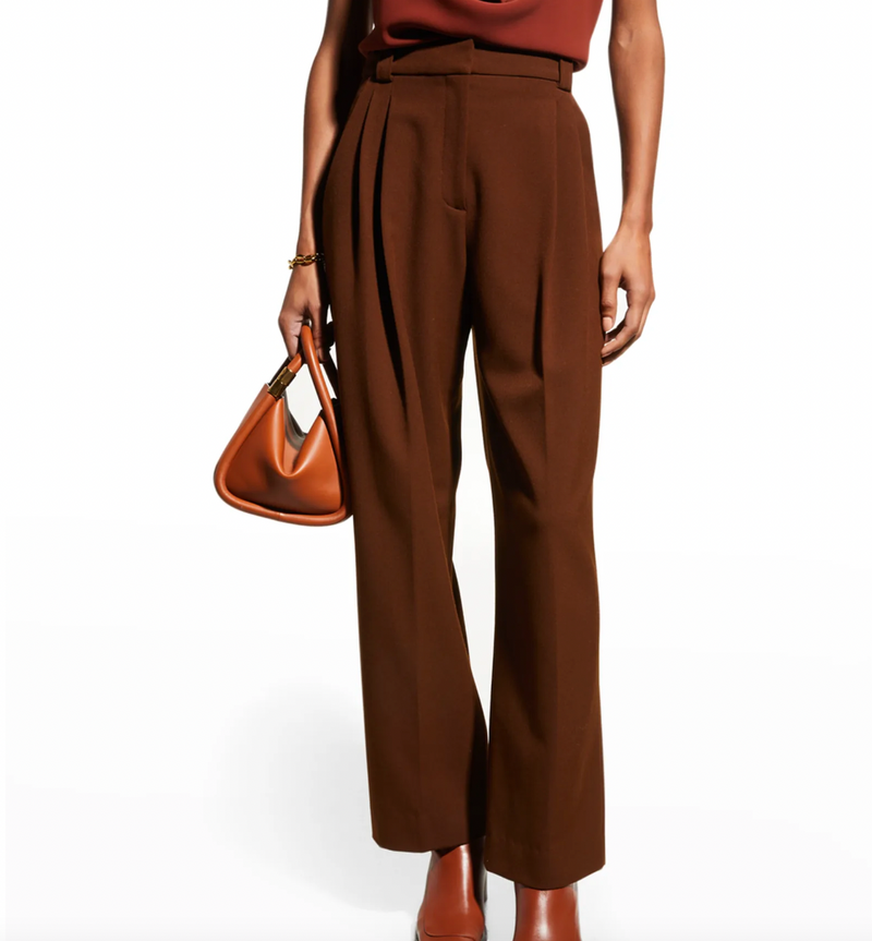 A.L.C. Franklin Cropped Straight Pleated Pants