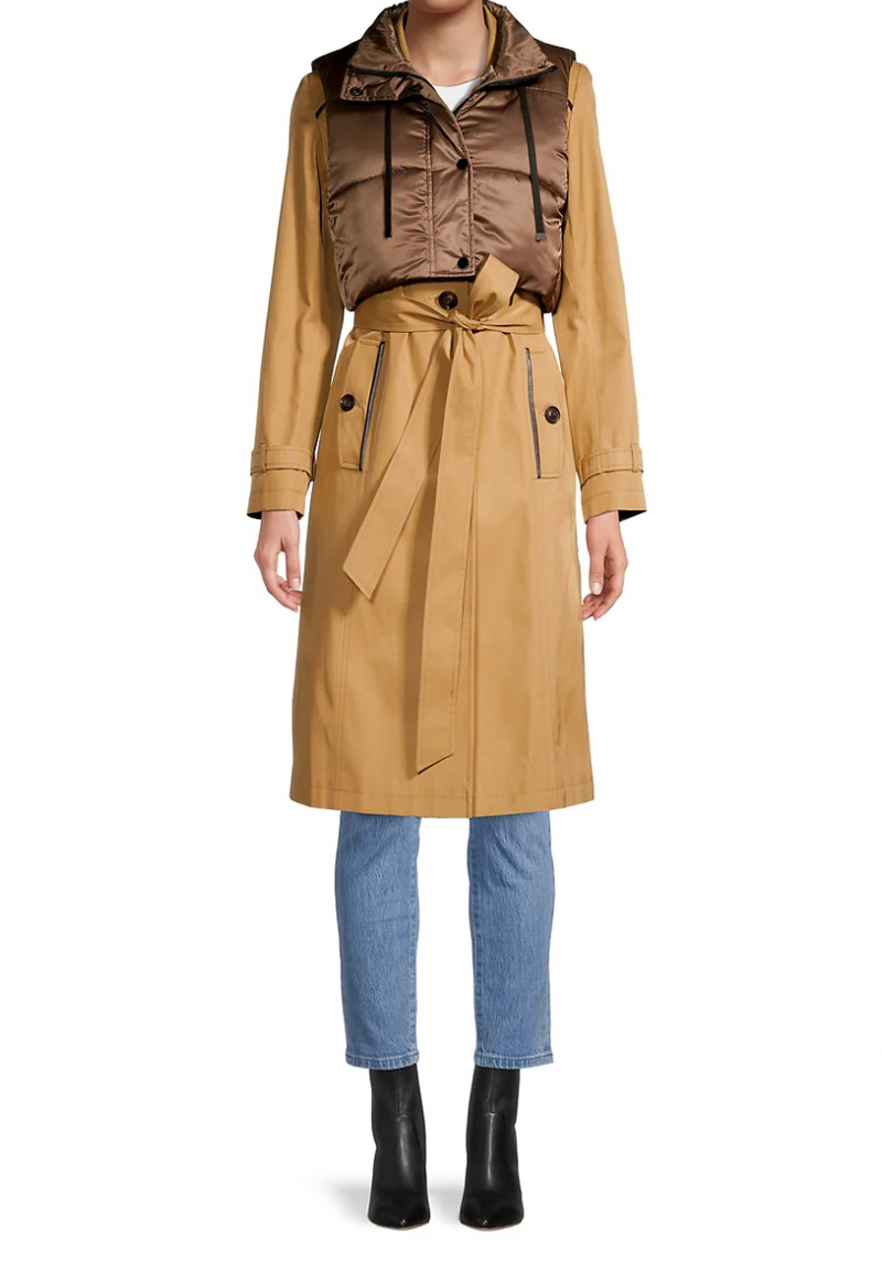 Milly Ivy Trench Puffer Combo Jacket