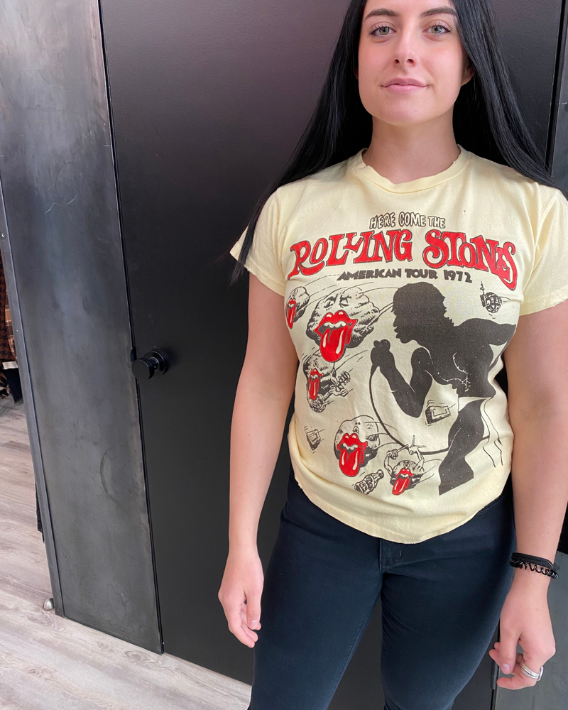 Madeworn Tee Here Comes The Rolling Stones - AshleyCole Boutique