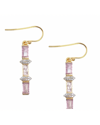 Perry Earrings Pink Tourmaline - AshleyCole Boutique
