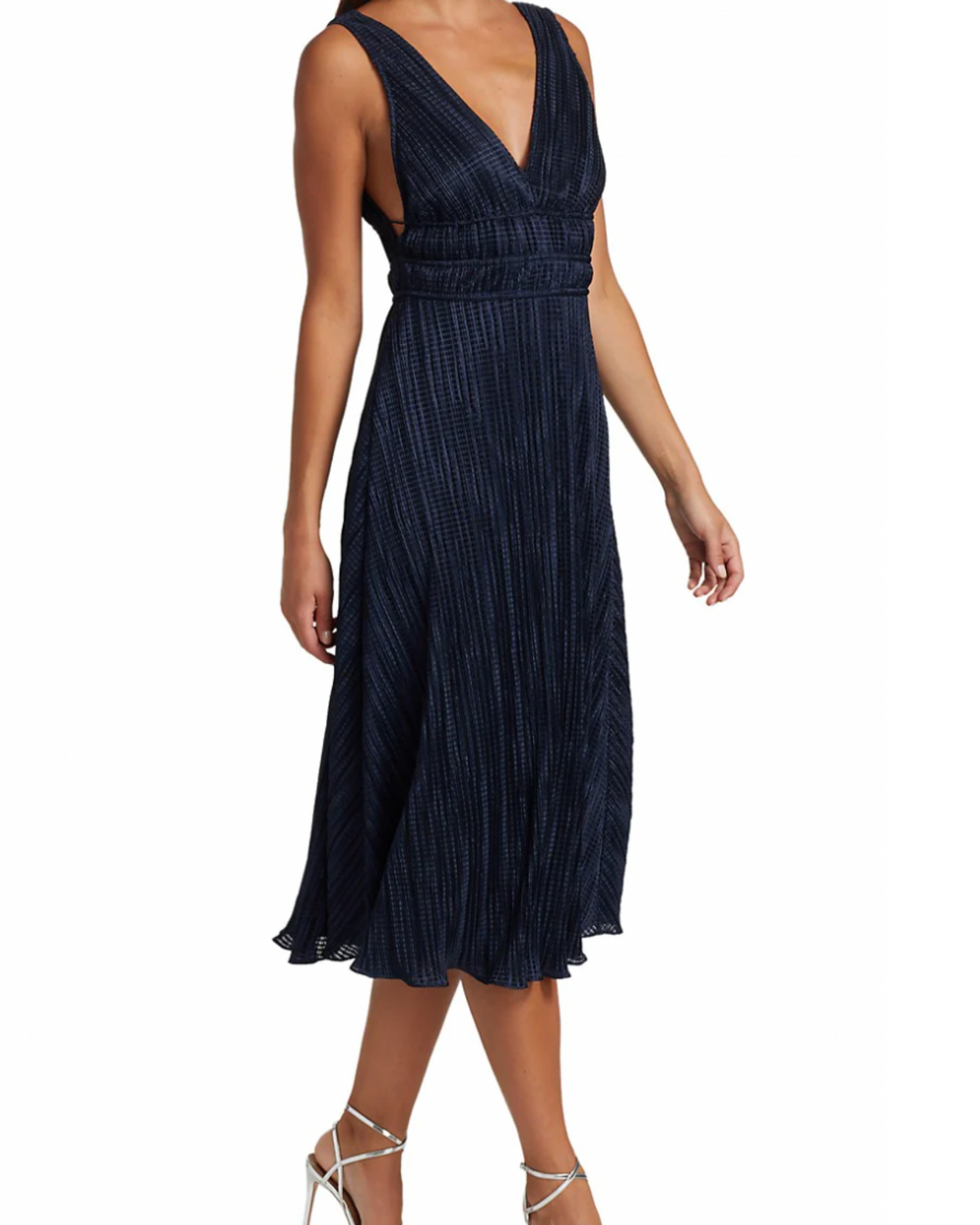 ML Monique Lhuillier Textured Knit Midi Dress - AshleyCole Boutique