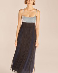 FRINGE OVERLAY SLIP DRESS - AshleyCole Boutique
