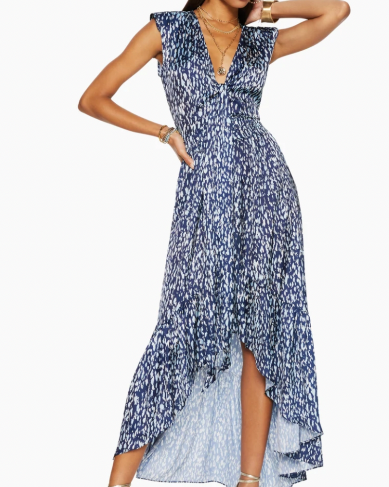 PRINTED BERLIN HIGH LOW MAXI DRESS - AshleyCole Boutique