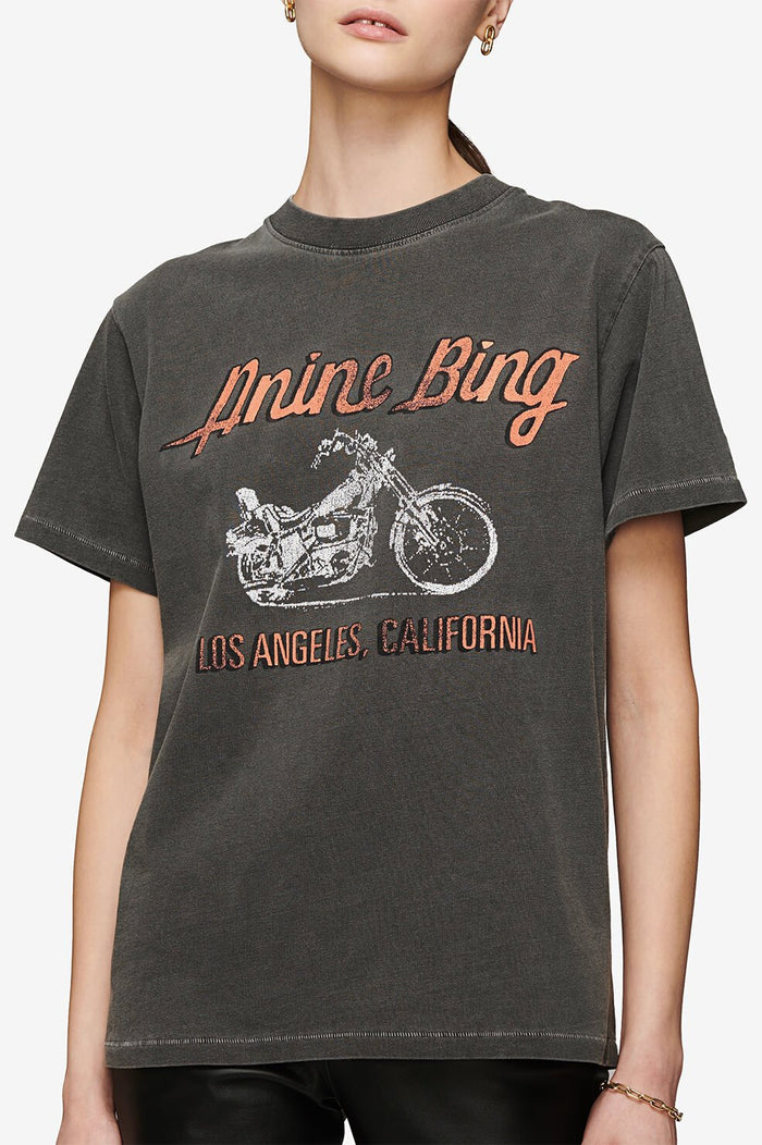 Anine Bing LILI TEE MOTORCYCLE - AshleyCole Boutique