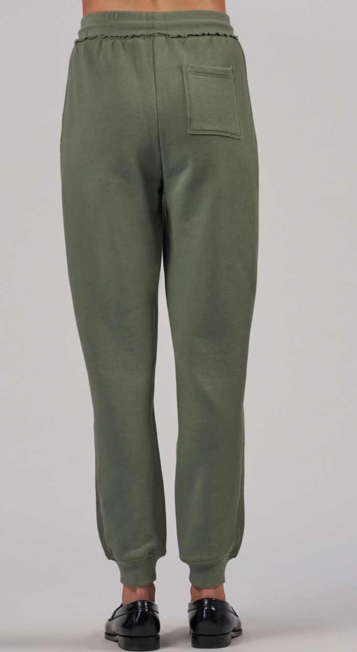FRENCH TERRY PULL-ON PANT - AGAVE - AshleyCole Boutique