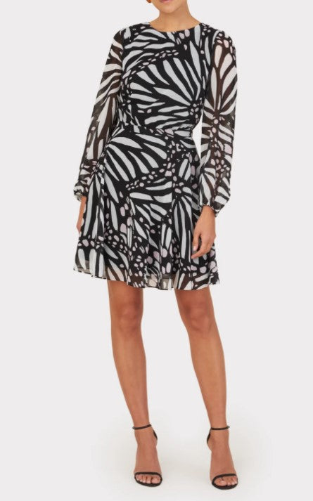 MILLY ELMA GRAPIC BUTTTERFLY DRESS - AshleyCole Boutique