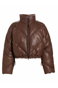 A.L.C. Morrison Coated Cropped Puffer Jacket