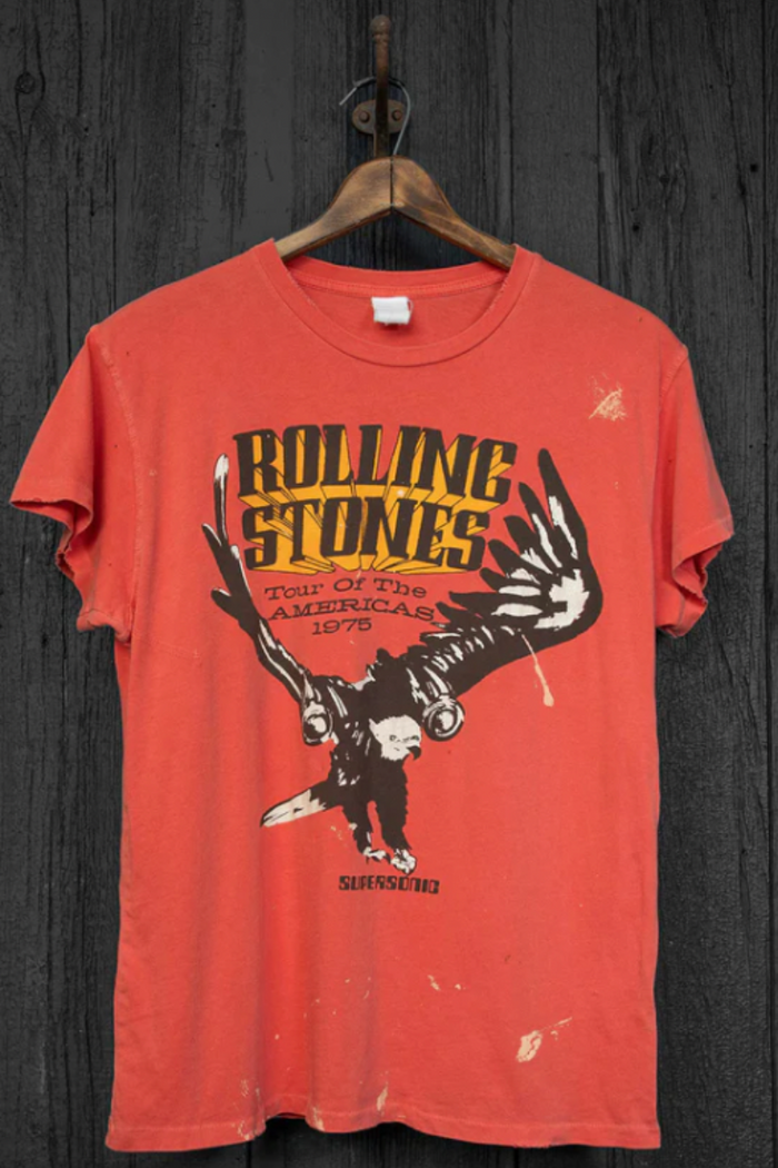 Madeworn Rolling Stones Tour Of The America '75  With Splatter