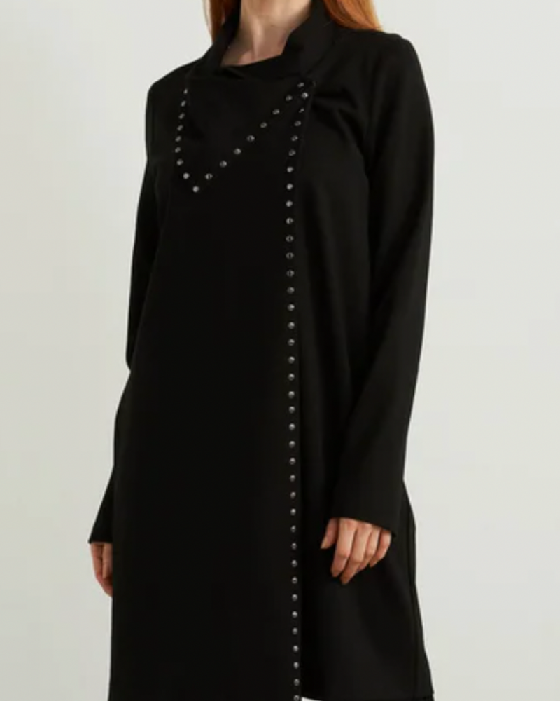 Studded Cocoon Jacket Style 213054 - AshleyCole Boutique