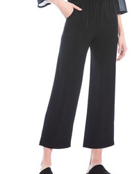EILEEN FISHER SILK GEORGETTE CREPE STRAIGHT CROP PANT - AshleyCole Boutique
