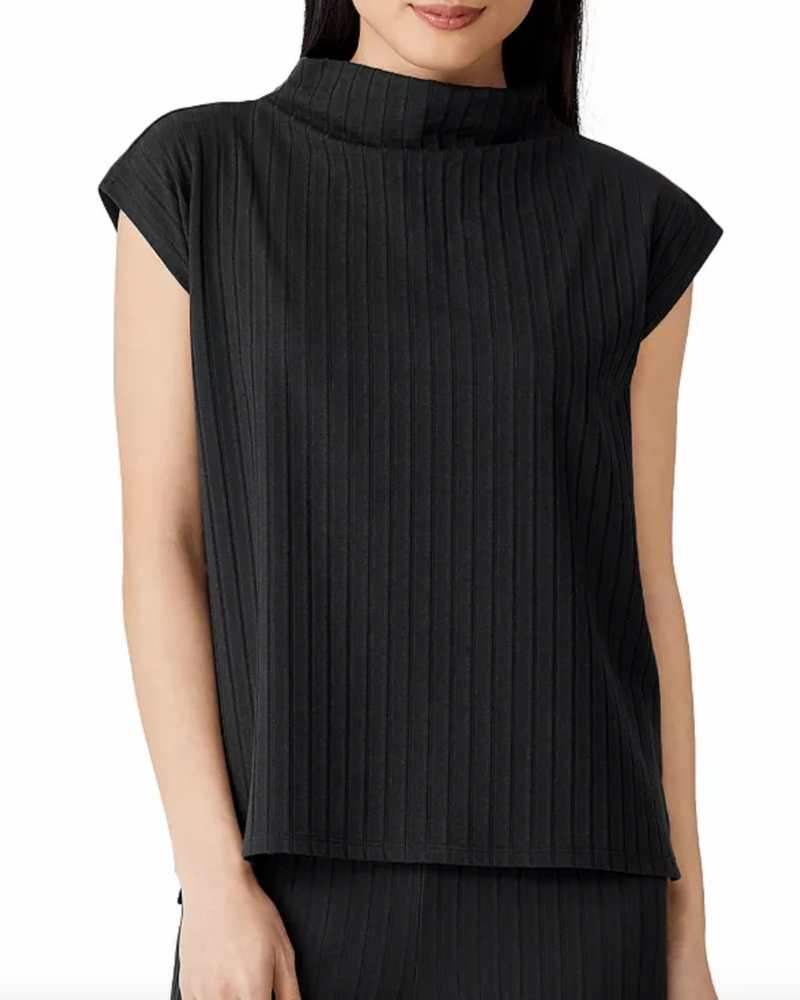 Eileen Fisher Funnel Neck Boxy Top