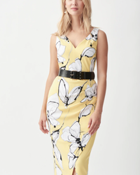 Joseph Ribkoff Limoncello/Multi Dress Style 221055