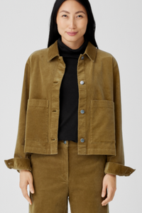 Eileen Fisher Organic Cotton Stretch Corduroy Jacket